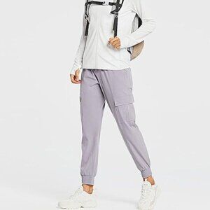 ZUTY Womens 27" Cargo Pants Joggers Quick Dry Hiking Pants NWT